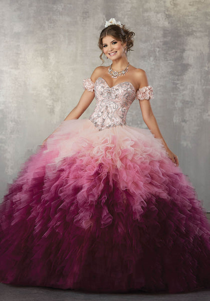 Pink ombre quinceanera clearance dress