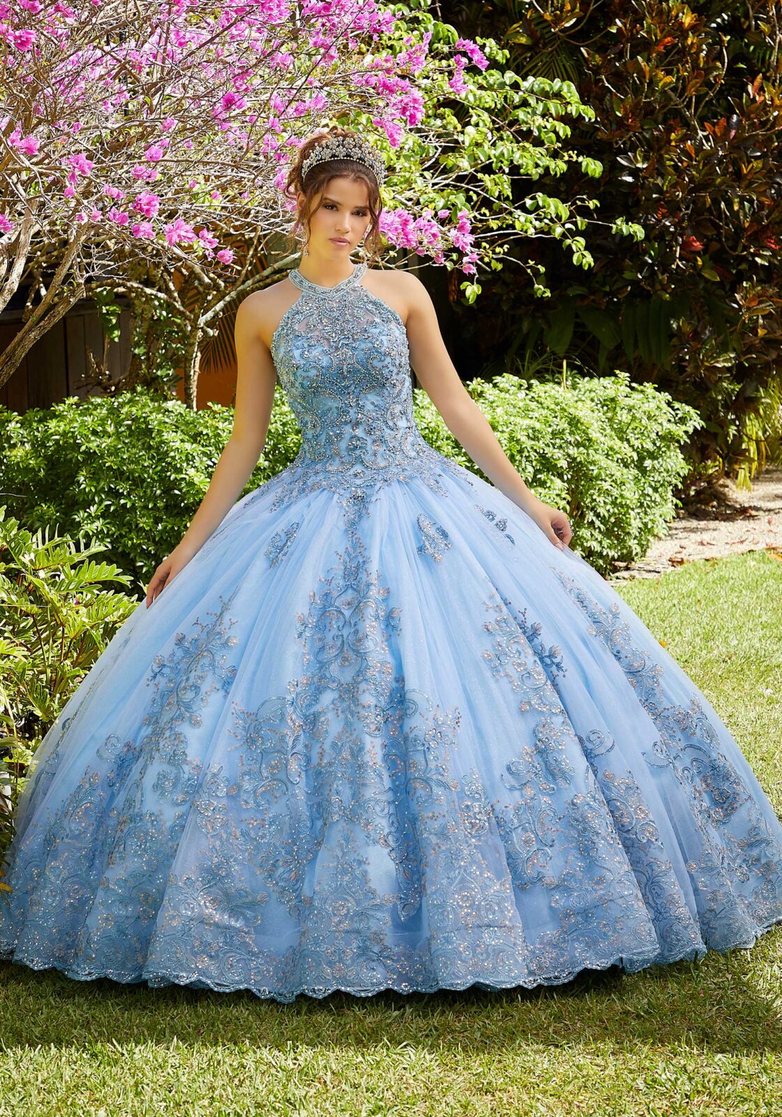 Teal and silver clearance quinceanera